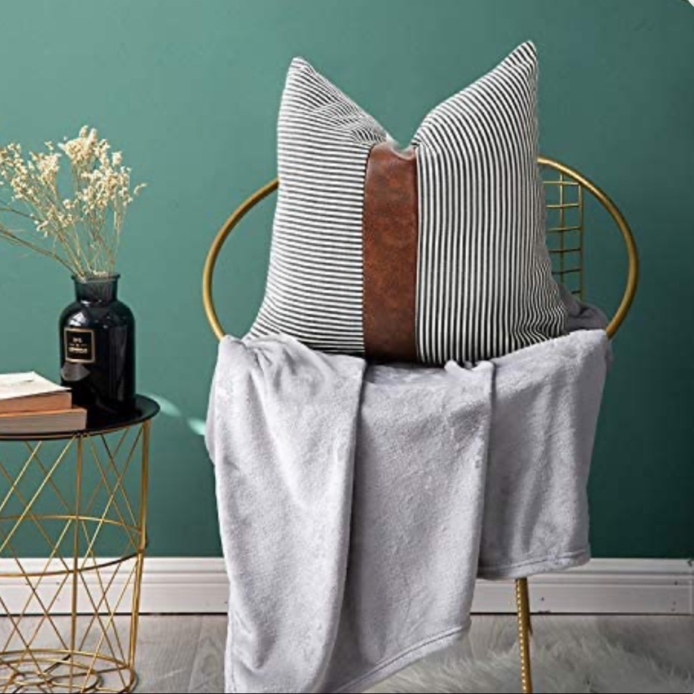 MERRYCOLOR FARMHOUSE DECORATIVE THROW PILLOW COVER